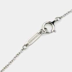 Pre Owned Tiffany & Co. Tiffany Keys Diamond Hue Diamond 18k Yellow Gold Platinum Pendant Necklace