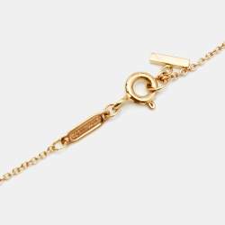 Pre Owned Tiffany & Co. Tiffany T Smile 18K Yellow Gold Small Pendant Necklace