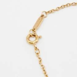 Pre Owned Tiffany & Co. Pierced Atlas Bar Diamond 18K Yellow Gold Bracelet