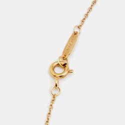 Pre Owned Tiffany & Co. Tiffany Keys 18K Rose Gold Mini Key Pendant Necklace