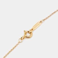 Pre Owned Tiffany & Co. Tiffany Keys 18K Rose Gold Mini Key Pendant Necklace