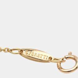 Pre Owned Tiffany & Co. Elsa Peretti Bean 18K Rose Gold Necklace