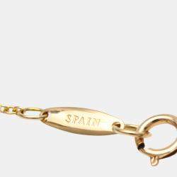 Pre Owned Tiffany & Co. Elsa Peretti Bean 18K Rose Gold Necklace