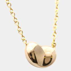 Pre Owned Tiffany & Co. Elsa Peretti Bean 18K Rose Gold Necklace