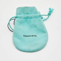 Pre Owned Tiffany & Co. Atlas Pierced Diamond 18K White Gold Bracelet