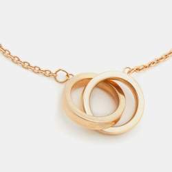 Pre Owned Tiffany & Co. Tiffany 1837 Interlocking Circles 18k Rose Gold Link Bracelet
