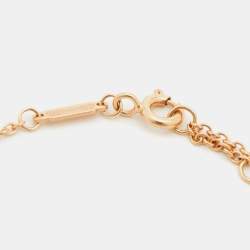 Pre Owned Tiffany & Co. Tiffany 1837 Interlocking Circles 18k Rose Gold Link Bracelet