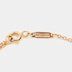 Pre Owned Tiffany & Co. Tiffany 1837 Interlocking Circles 18k Rose Gold Link Bracelet