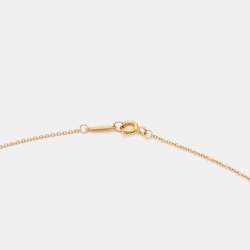 Pre Owned Tiffany & Co. Knot Key 18k Yellow Gold Pendant Necklace