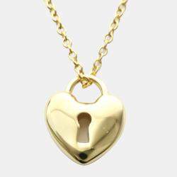 tiffany lock necklace gold