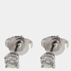 مملوكة مسبقًا Tiffany & Co. Diamond Stud Earring in 950 Platinum 0.31 CTW