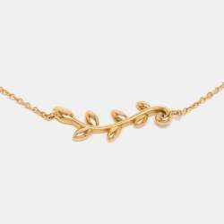 Pre Owned Tiffany & Co. Paloma Picasso Olive Leaf Vine 18k Yellow Gold Bracelet