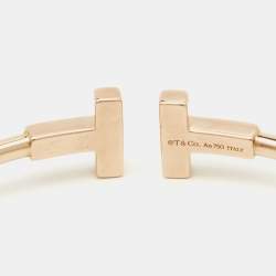 Tiffany  & Co. Tiffany T Diamond 18k Rose Gold Wire Bracelet