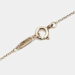 Pre Owned Tiffany & Co. Three Key 18k Two Tone Gold Sterling Silver Pendant Necklace