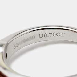 Pre Owned Tiffany & Co. The Tiffany® Setting Diamond 0.70 ct Platinum Solitaire Engagement Ring Size 47