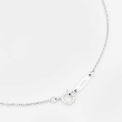 Pre Owned Tiffany & Co. Tiffany T Smile Diamond 18k White Gold Necklace