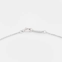 Pre Owned Tiffany & Co. Tiffany T Smile Diamond 18k White Gold Necklace