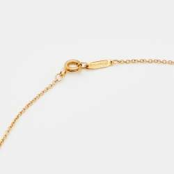 Pre Owned Tiffany & Co. Heart Lock 18k Yellow Gold Pendant Necklace