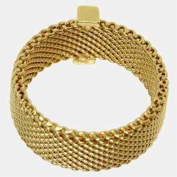 Pre Owned Tiffany & Co. Somerset 18K Yellow Gold Diamond Ring EU 50.5