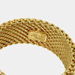 Pre Owned Tiffany & Co. Somerset 18K Yellow Gold Diamond Ring EU 50.5