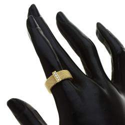 Pre Owned Tiffany & Co. Somerset 18K Yellow Gold Diamond Ring EU 50.5