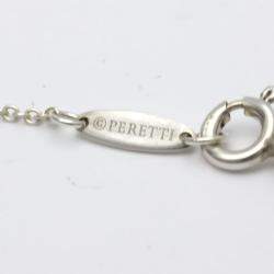 Pre Owned Tiffany & Co. Elsa Peretti Open Heart 18K Rose Gold Sterling Silver Necklace