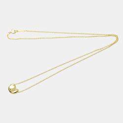 Pre Owned Tiffany & Co. Bean 18K Yellow Gold Necklace 