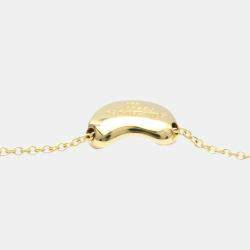 Pre Owned Tiffany & Co. Bean 18K Yellow Gold Necklace 