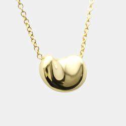 Pre Owned Tiffany & Co. Bean 18K Yellow Gold Necklace 