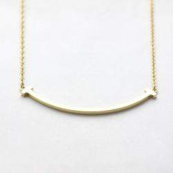 Pre Owned Tiffany & Co. Tiffany T Small 18K Yellow Gold Necklace 