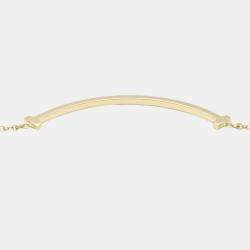 Pre Owned Tiffany & Co. Tiffany T Small 18K Yellow Gold Necklace 