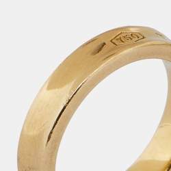 Pre Owned Tiffany & Co. Tiffany 1837 18k Yellow Gold Band Ring Size 51