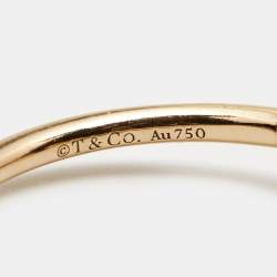 Tiffany & Co. Tiffany T Wire Diamonds 18k Rose Gold Ring Size 53