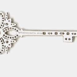 Pre Owned Tiffany & Co. Tiffany Victoria Key Diamond Yellow Diamond Platinum Pendant