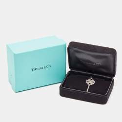 Pre Owned Tiffany & Co. Tiffany Victoria Key Diamond Yellow Diamond Platinum Pendant