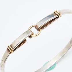 Tiffany and Co Oval Flat Bracelet 14 Karat Yellow Gold Hook Eye