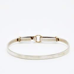 Tiffany & Co. Hook Eye Sterling Silver 18k Yellow Gold Bracelet