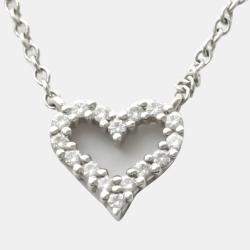 Tiffany & Co. Sentimental Heart Platinum Diamond Necklace