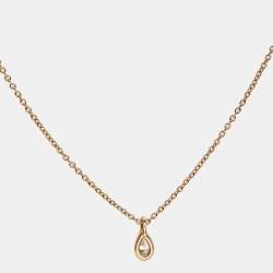 Tiffany & Co. Elsa Peretti Diamond by the Yard Diamond 18k Rose Gold Necklace