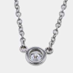 Pre Owned Tiffany & Co. Diamonds by the Yard Elsa Peretti Platinum Diamond Necklace