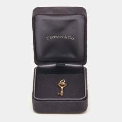 Tiffany & Co. Heart Key 18k Yellow Gold Pendant