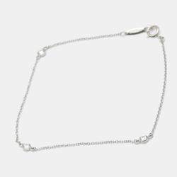 Pre Owned Tiffany & Co. Platinum and Diamonds By The Yard Charm Bracelet