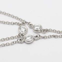 Pre Owned Tiffany & Co. Platinum and Diamonds By The Yard Charm Bracelet