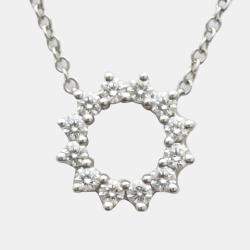 Pre Owned Tiffany & Co. Open Circle Platinum Diamond Necklace