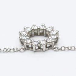Pre Owned Tiffany & Co. Open Circle Platinum Diamond Necklace