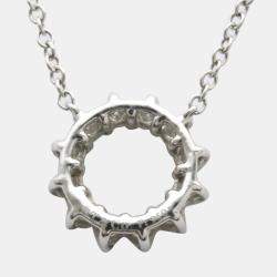 Pre Owned Tiffany & Co. Open Circle Platinum Diamond Necklace