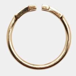 Tiffany & Co. Tiffany T Wire Diamond 18k Rose Gold Ring Size 53