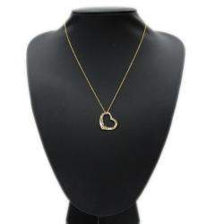 Pre Owned Tiffany & Co. Elsa Peretti Open Heart 18K Yellow Gold Necklace