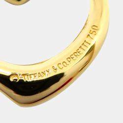 Pre Owned Tiffany & Co. Elsa Peretti Open Heart 18K Yellow Gold Necklace