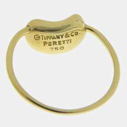 Tiffany & Co. Bean 18K Yellow Gold Ring EU 46